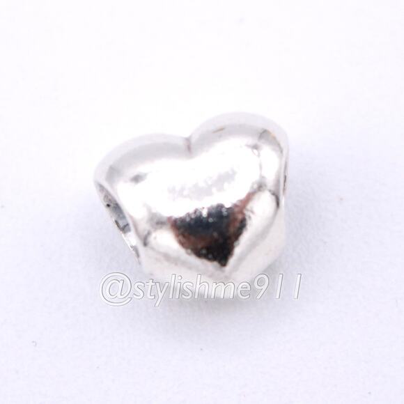 Authentic Pandora Large Smooth Heart Charm - 790137 - Picture 7 of 11
